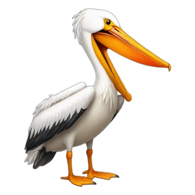 Pelican amoureux d un renard sticker
