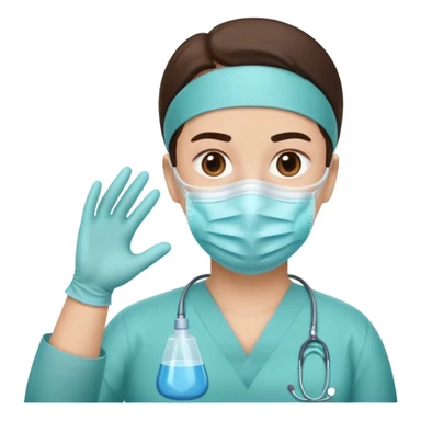 
Cartoon surgeon planning a facelift for Plastic and Reconstructive Surgery sticker