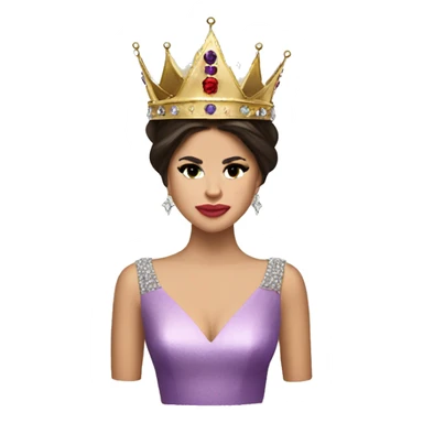 selena gomez with crown sticker