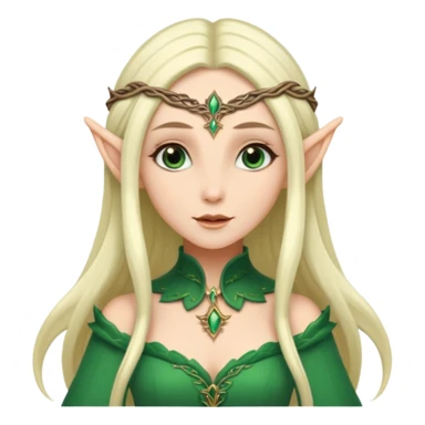 female elf elegant fantasy sticker