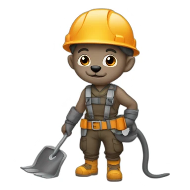 Raton laveur qui lave une serpillière sticker