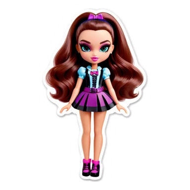 Bratz doll make up sticker