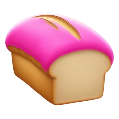 Hot pink loaf of bread sticker