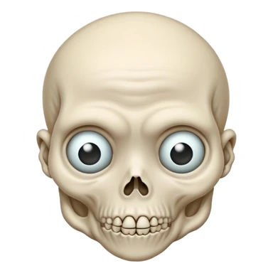 Creepy decrepit fetus sticker