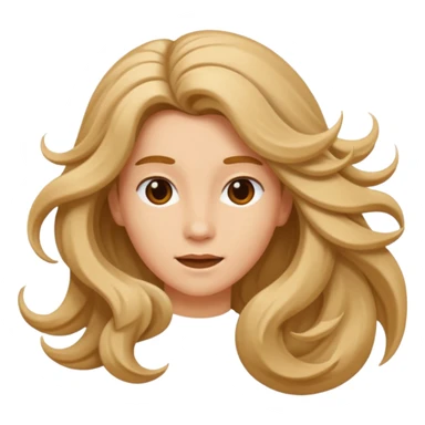 Hair flipping  sticker