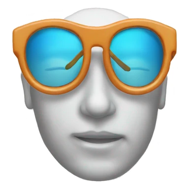 swim glasses angel sticker