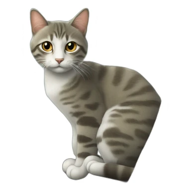 un chat dans une fusée dans un arbre sticker