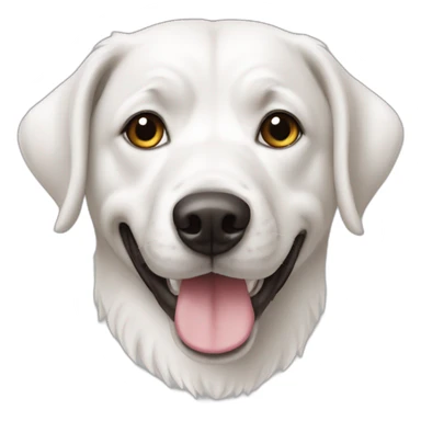 Chien tout blanc sticker