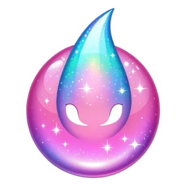 The glittering flashes of sparkles of pink color sticker