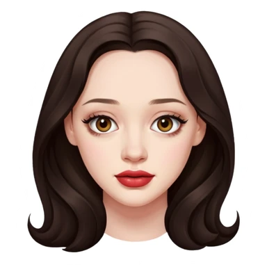 Kat Dennings real features  sticker