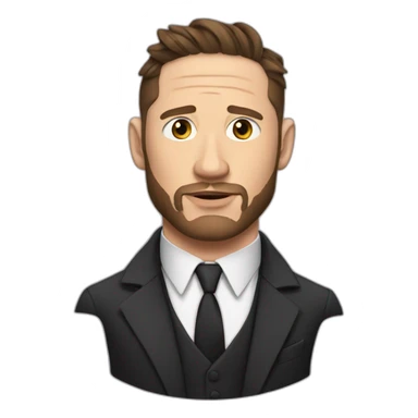 Tom Hardy wearing suit sticker