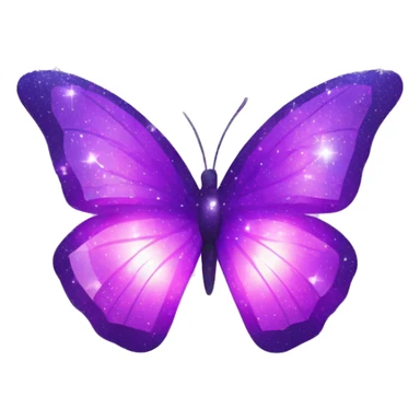 Purple-Shiny-Gem-Crystal-Glitter-Galaxy-Gradient-Sparkle-Stars-Glossy-Butterfly sticker