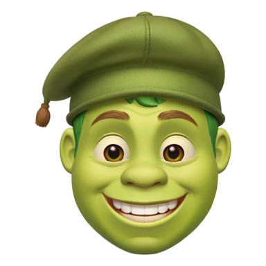 Шрек в кепке sticker
