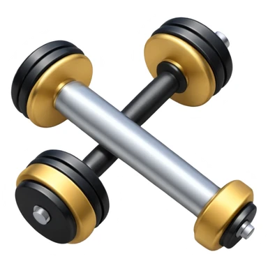 whistle next to a dumbbell sticker