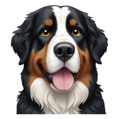 bernese mountain dog winter sticker