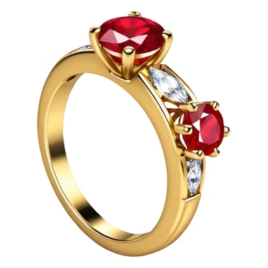 glitter rubi diamond married ring sticker