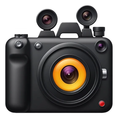 Appareil photo noir  sticker