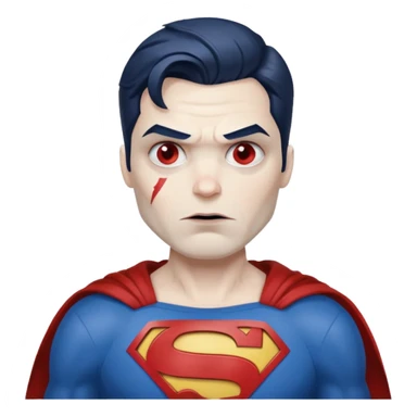 bizarro superman sticker