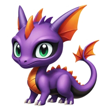 Meloetta-Cynder-Spyro-Toothless-Fakémon-creature-hybrid sticker