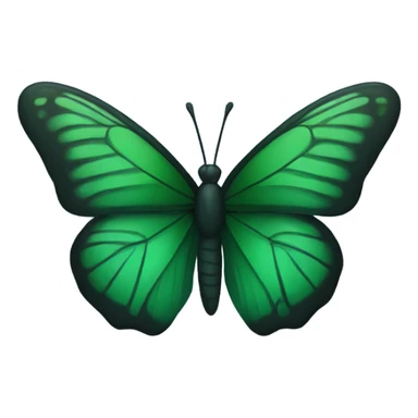 dark green butterfly  sticker