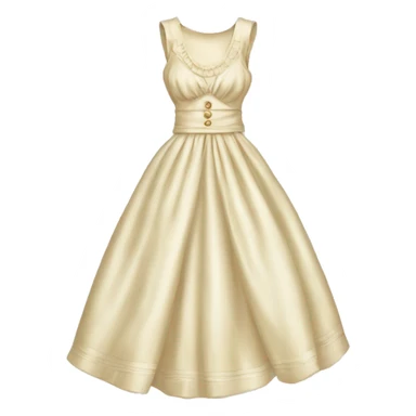 fancy vintage cream dress sticker