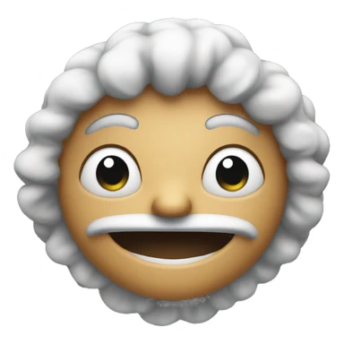 Smiling suspiciously sticker