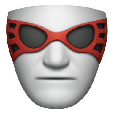 Face shot of spidermans mask sticker