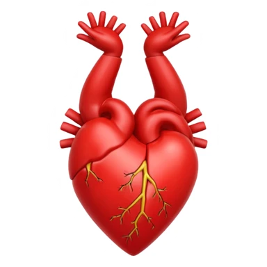 Un brazo abrazando un brazo abrazando un corazón un corazón sticker