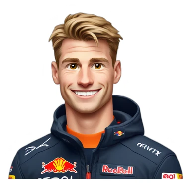 max-verstappen, f1, smile sticker