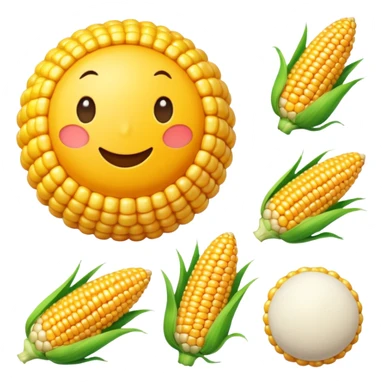 Corn ball sticker