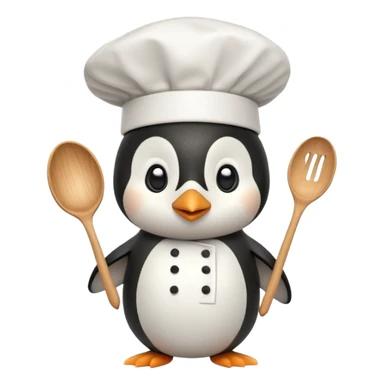pinguin cuisinier sticker