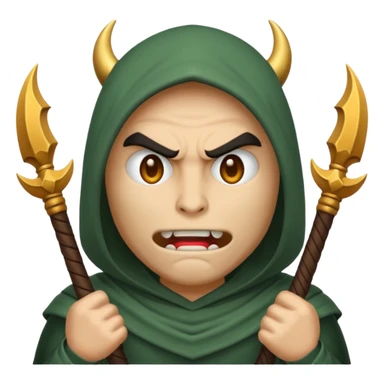 animated emoji for a player called prophet of doom IDK shrug emote sticker