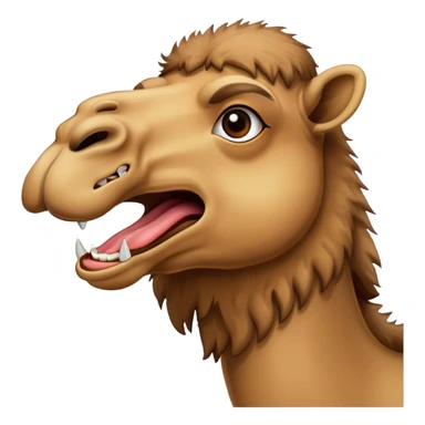 A yelling camal  sticker
