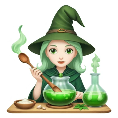 Mis enojos green witch cooking potion sticker