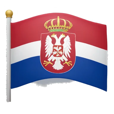 Serbia flag sticker