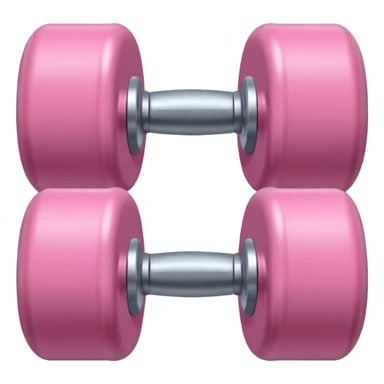 One cute baby pink dumbell sticker