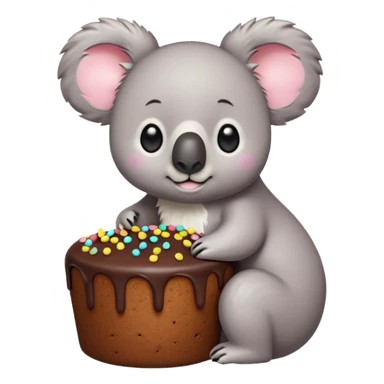 Koala cake sticker