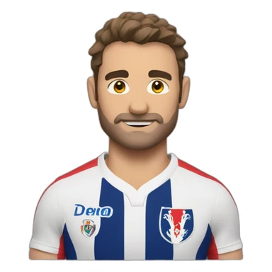 Make a french rugbyman  sticker