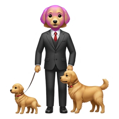 The dog went in a suit
 sticker