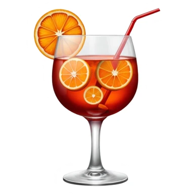 Mach mir einen Negroni Cocktail - wo nur eine Orangenscheibe im Glas zu sehen ist und kein Strohhalm  sticker