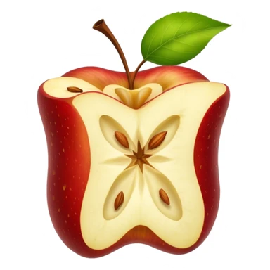 Create an Apple core sticker