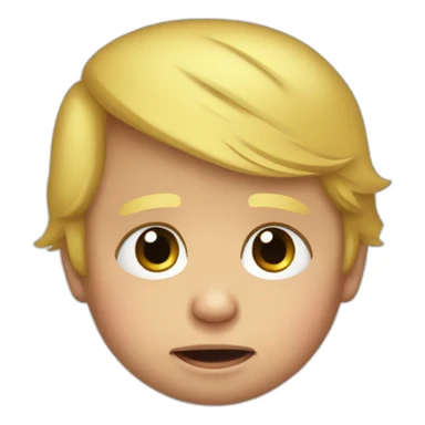 Donald Trump crying as a baby sticker