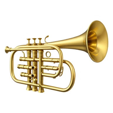 Trumpet with limbs sticker