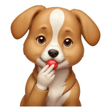 Dog blowing kisses sticker
