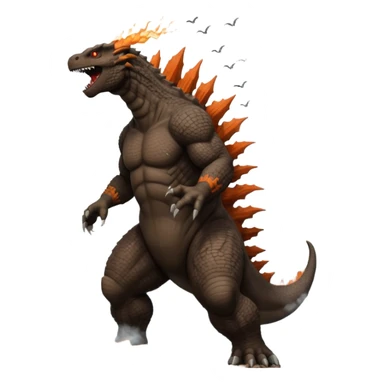 godzilla attacking ny sticker