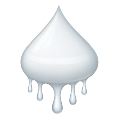 white glue drops falling sticker