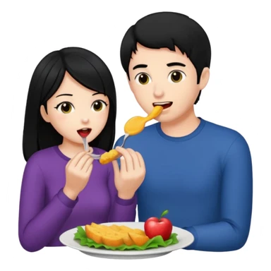 Black haired male eating a black haired girl ass xxx sticker