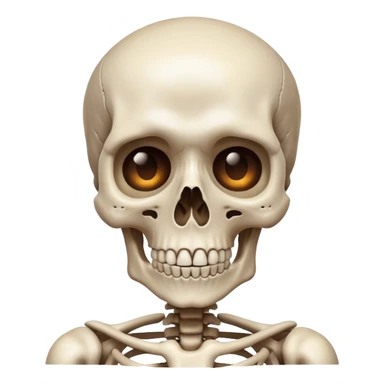 skeleton mind blowing sticker