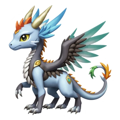 Meloetta-MLP-Wargreymon-Dutch-Angel-Dragon-Silvally-Kyurem-Trico-Pokémon-Digimon-Fakémon-fusion-hybrid-creature sticker