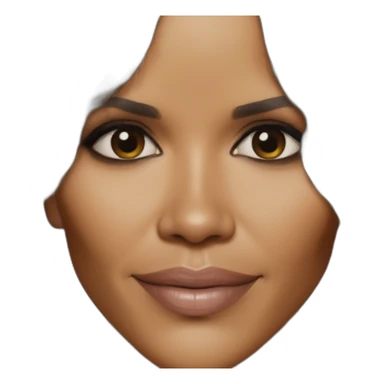 Halle berry beach only skin nothing else sticker